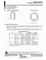 DataSheet SN74AC14 pdf